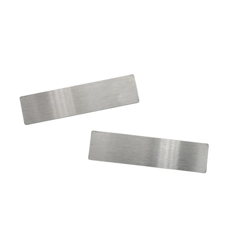 Steel Plate with Custom Engraving - Size 60x15x1mm - TS013