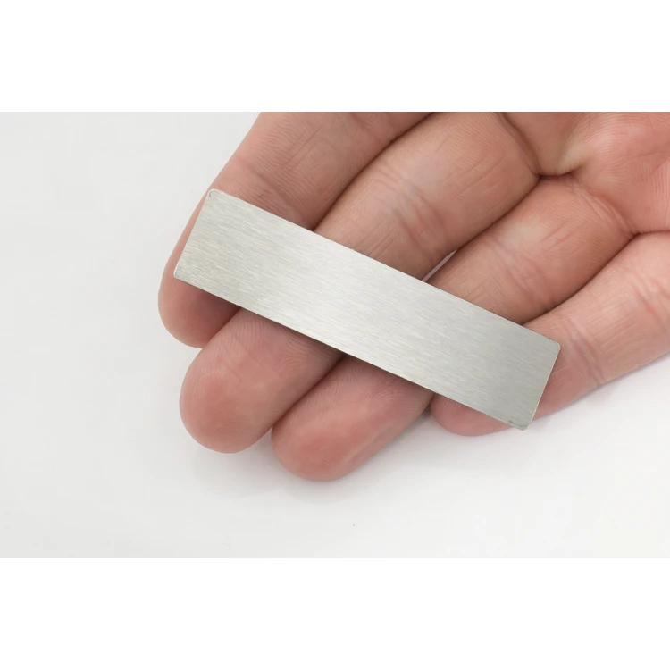Steel Plate with Custom Engraving - Size 60x15x1mm - TS013