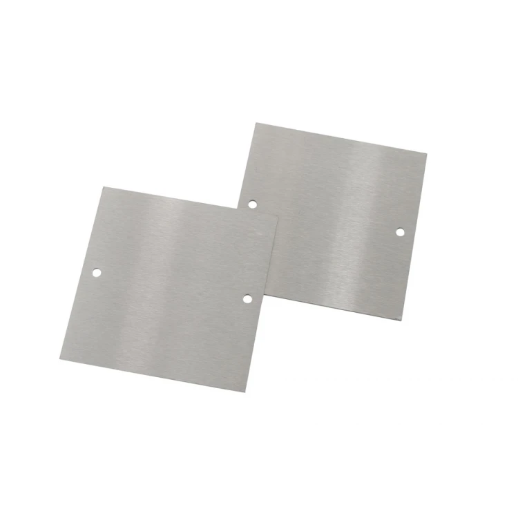 Steel plate with custom engraving - size 80x80x1mm - TS051