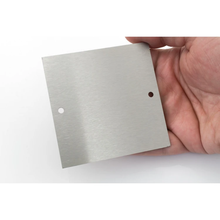 Steel plate with custom engraving - size 80x80x1mm - TS051