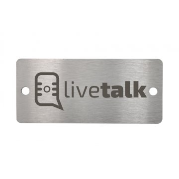 Steel plate with any engraving - size 52x23x1mm - TS050