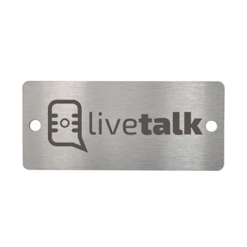 Steel plate with any engraving - size 52x23x1mm - TS050