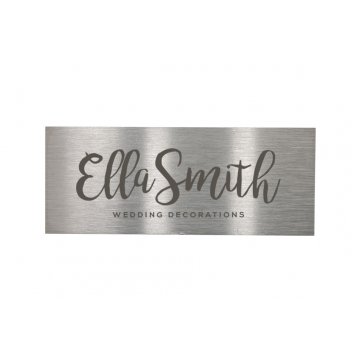 Steel plate with custom engraving - size 50x20x1mm - TS014