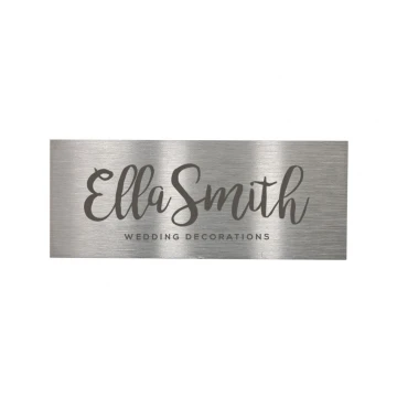 Steel plate with custom engraving - size 50x20x1mm - TS014