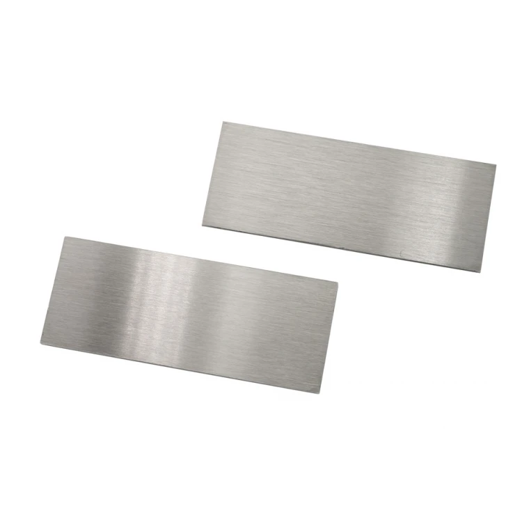 Steel plate with custom engraving - size 50x20x1mm - TS014