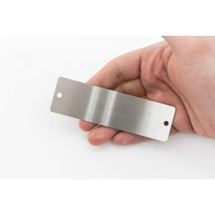 Steel plate with any engraving - size 100x30x1mm - TS047