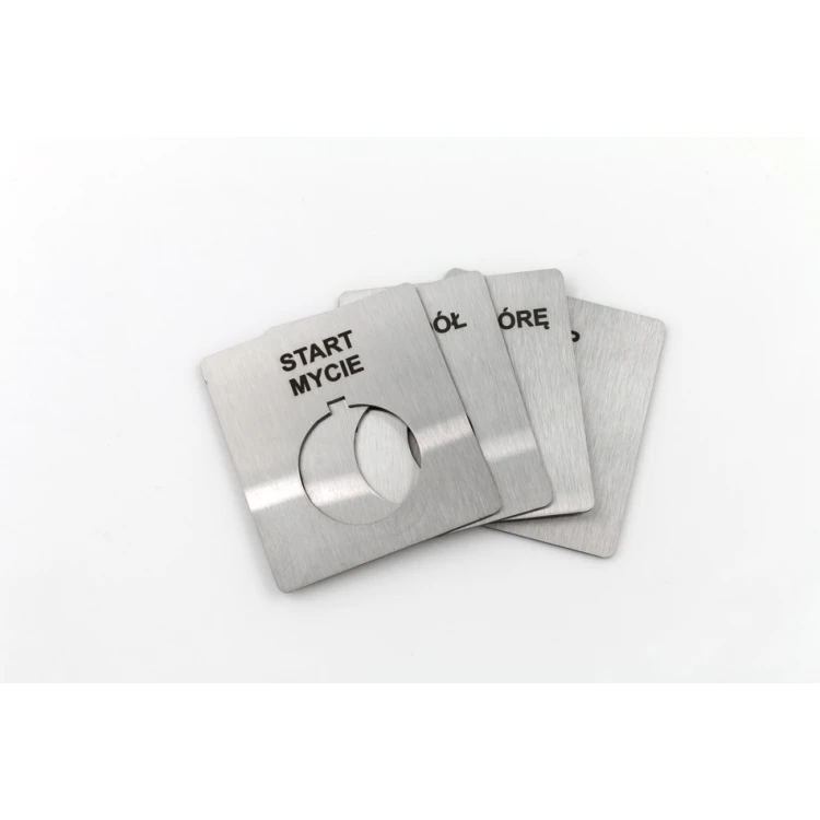 Steel plate with any engraving - size 42x46x1mm - TAB140