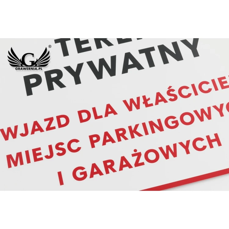 Private Property Sign - size 400x300mm - PVC - UV color print - TAB064