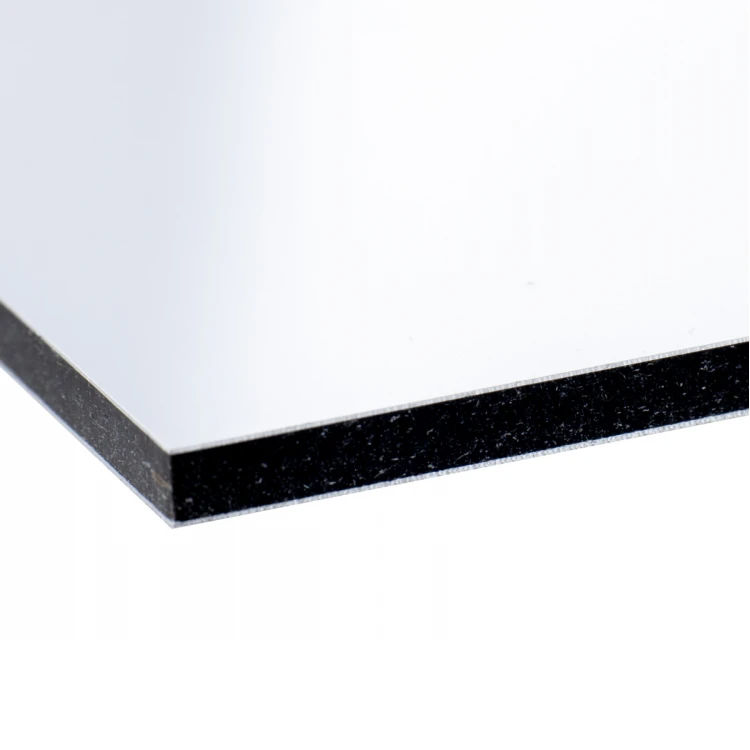 White Dibond plaque with Braille lettering - size 297x210mm (A4) - TAB474