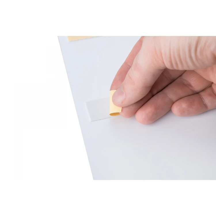 White Dibond plaque with Braille lettering - size 297x210mm (A4) - TAB474