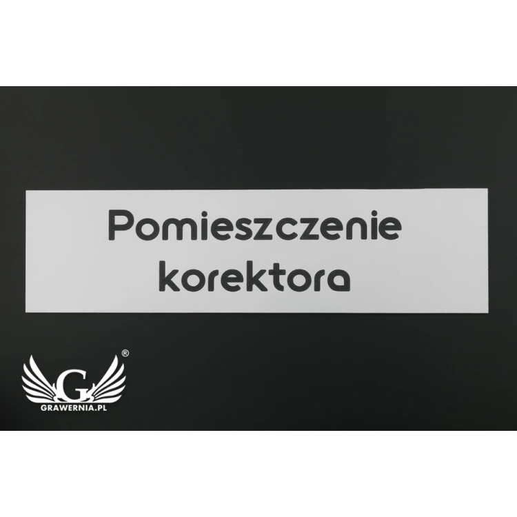 CNC Engraved Dibond Plate - DIBOND MAT 3mm dimensions: 300x80mm - TAB097