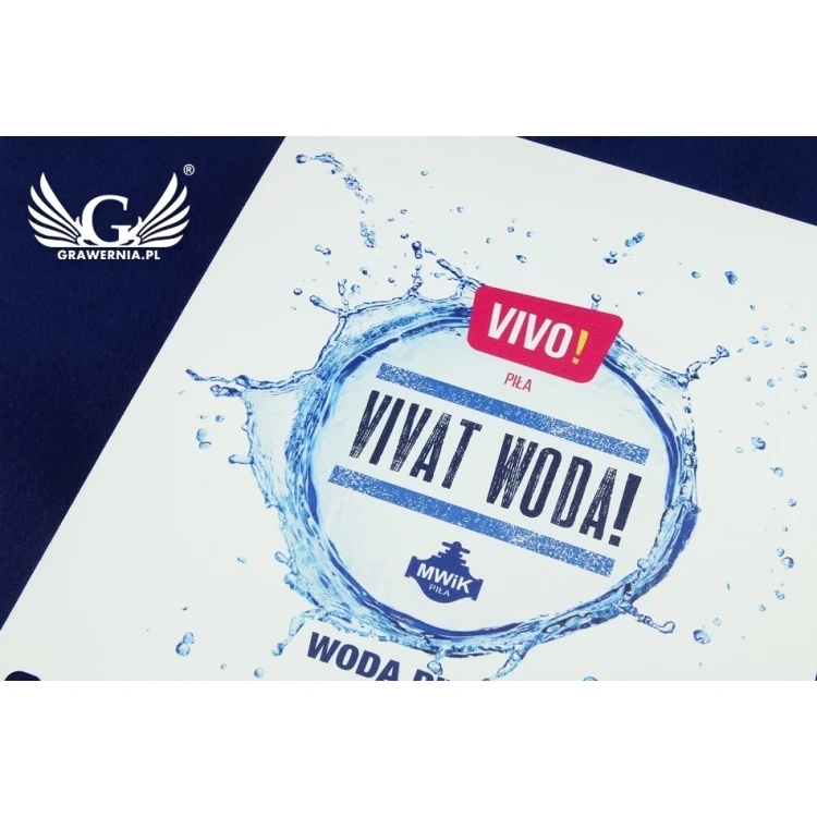 Plaque with any graphic dimensions: 255x210mm - laminate textures - colorful UV print