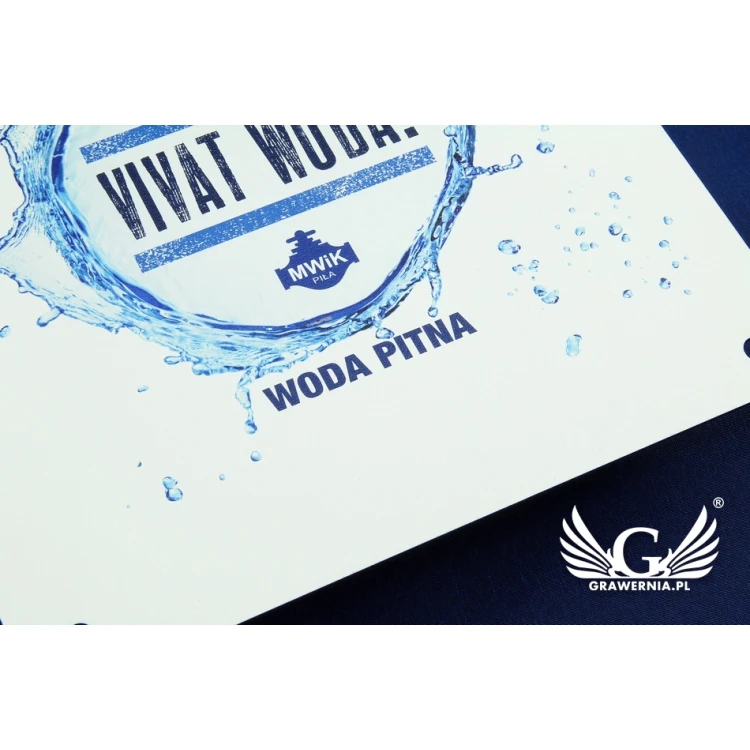 Plaque with any graphic dimensions: 255x210mm - laminate textures - colorful UV print