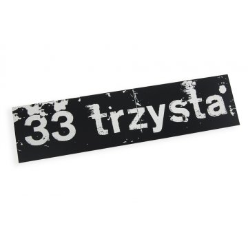 Plaque with any graphic - black engraving laminate - dim. 200x50mm