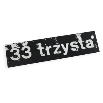 Plaque with any graphic - black engraving laminate - dim. 200x50mm