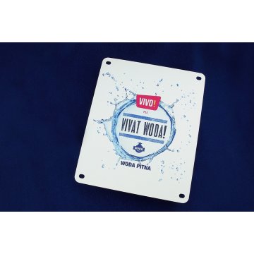 Plaque with any graphic dimensions: 255x210mm - laminate textures - colorful UV print