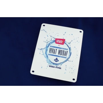 Plaque with any graphic dimensions: 255x210mm - laminate textures - colorful UV print
