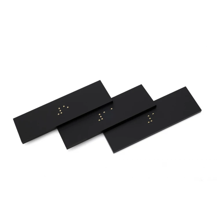 Braille Numbering Plaque of Your Choice - Matte Black Acrylic - Size 50x25mm - DARK - TAB399