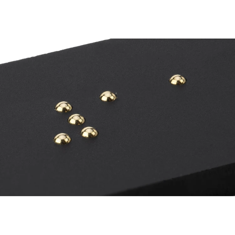 Braille Numbering Plaque of Your Choice - Matte Black Acrylic - Size 50x25mm - DARK - TAB399