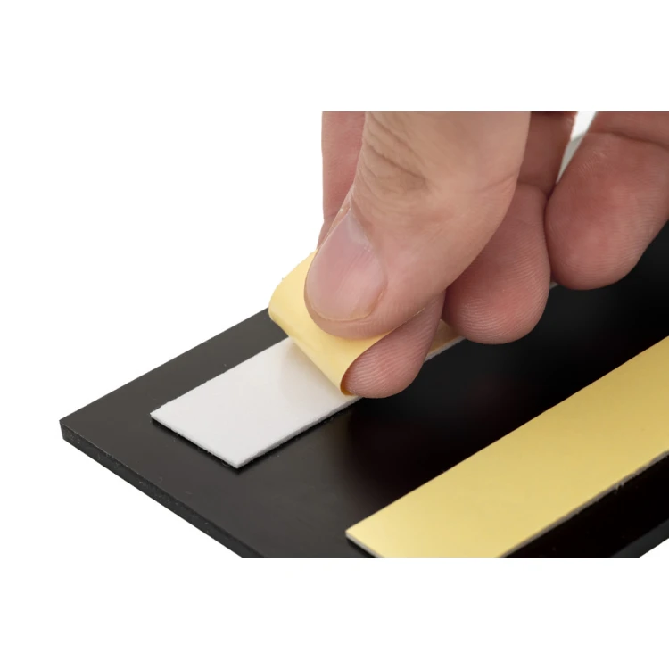 Braille Script Plaque - Yellow Engraving Laminate 3mm - Dimensions 200x80mm - TAB393