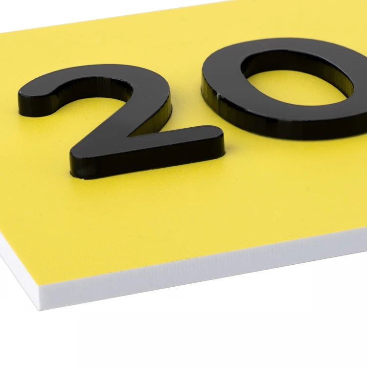 Braille Script Plaque - size 260x80mm - Hard PVC - SUNNY - TAB512