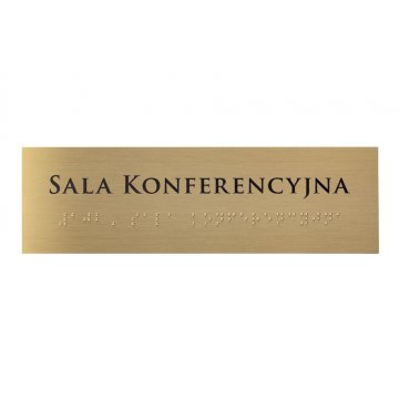 Braille Script Plaque - Brass 1.6mm - Size 200x60mm - TAB394