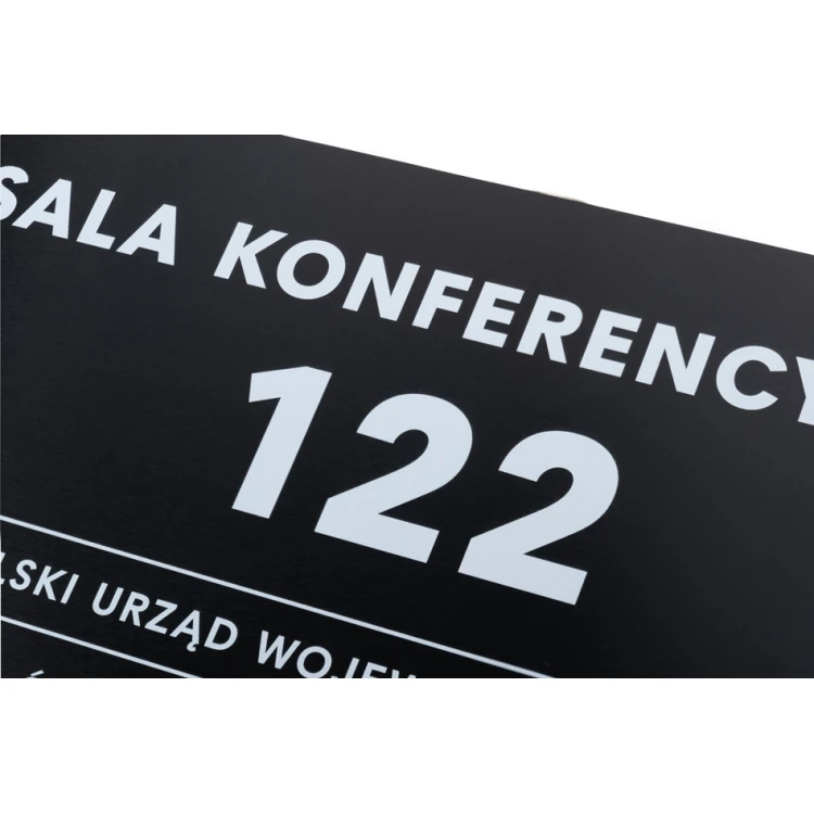 Plaque with Custom Text and Braille Script - size 350x250mm - Hard PVC - TAB449
