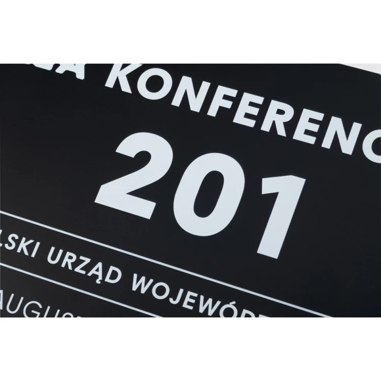 Plaque with any text and Braille script - size 350x250mm - Hard PVC - TAB450