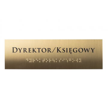 Braille Script Plaque - Brass 1.6mm - Size 200x60mm - TAB456