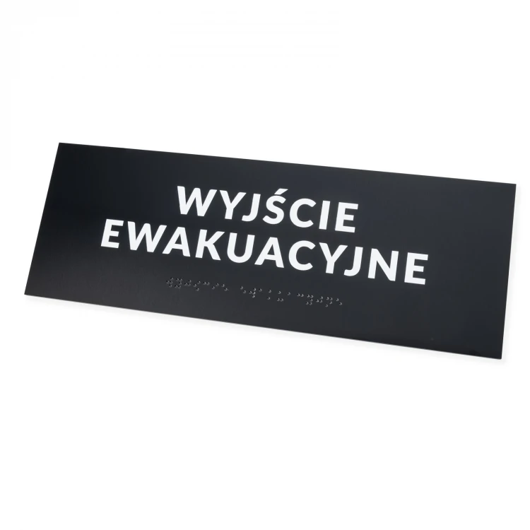 Plaque with any text and Braille script - size 295x105mm - Hard PVC - TAB531