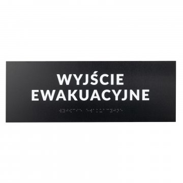 Plaque with any text and Braille script - size 295x105mm - Hard PVC - TAB531
