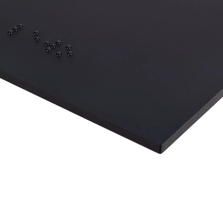 Plaque with NFC and Braille - Gold acrylic - Dimension 260x80mm - TAB610