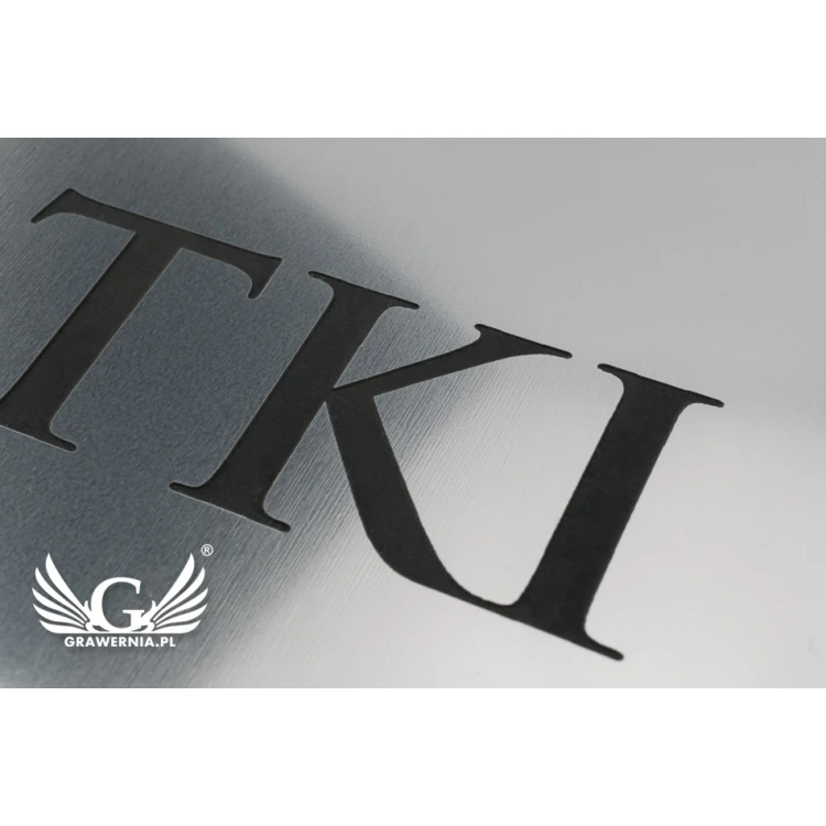 House Number Plaque - size 297x210mm (A4) - silver exterior engraving laminate 3mm - TAB101