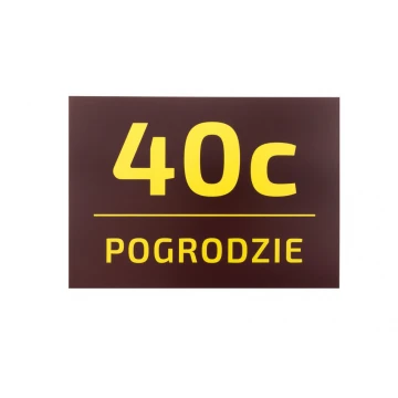 House Number Plaque - size 295x210mm - PVC - UV color print - TAB073