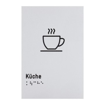 Pictogram and Braille sign - kitchen - size 100x150mm - TAB631