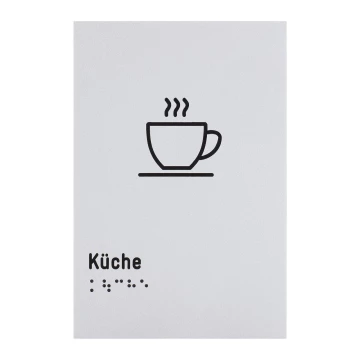 Pictogram and Braille sign - kitchen - size 100x150mm - TAB631