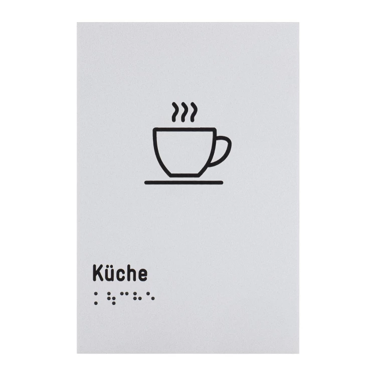 Pictogram and Braille sign - kitchen - size 100x150mm - TAB631