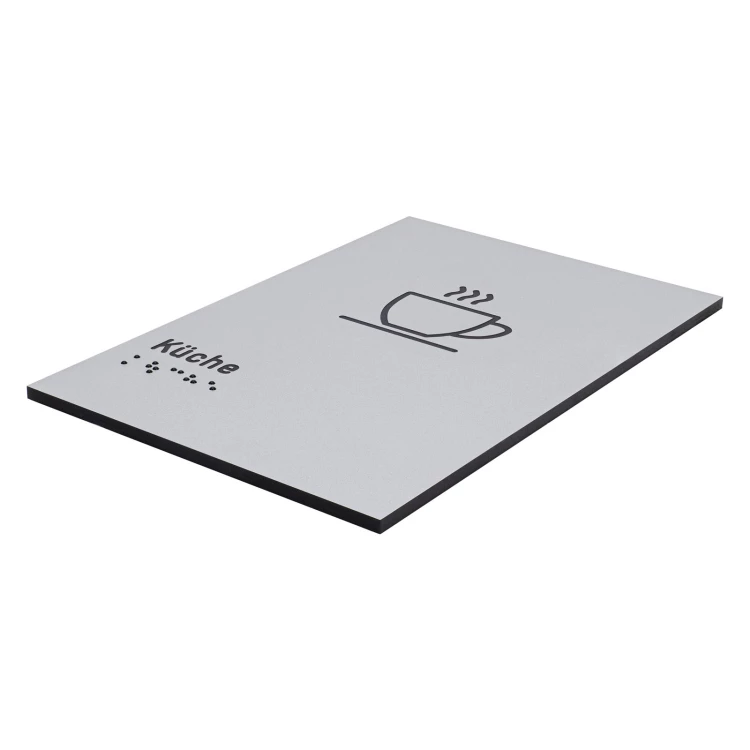 Pictogram and Braille sign - kitchen - size 100x150mm - TAB631
