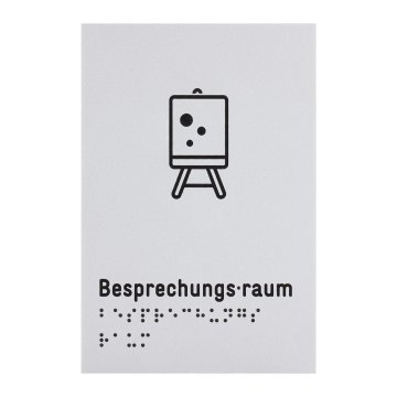 Pictogram and Braille sign - conference room - size 100x150mm - TAB633