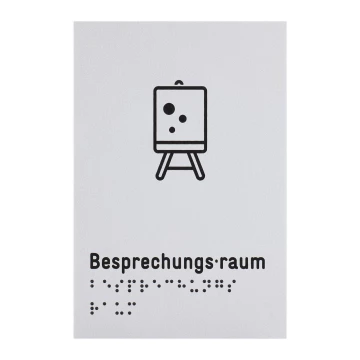 Pictogram and Braille sign - conference room - size 100x150mm - TAB633