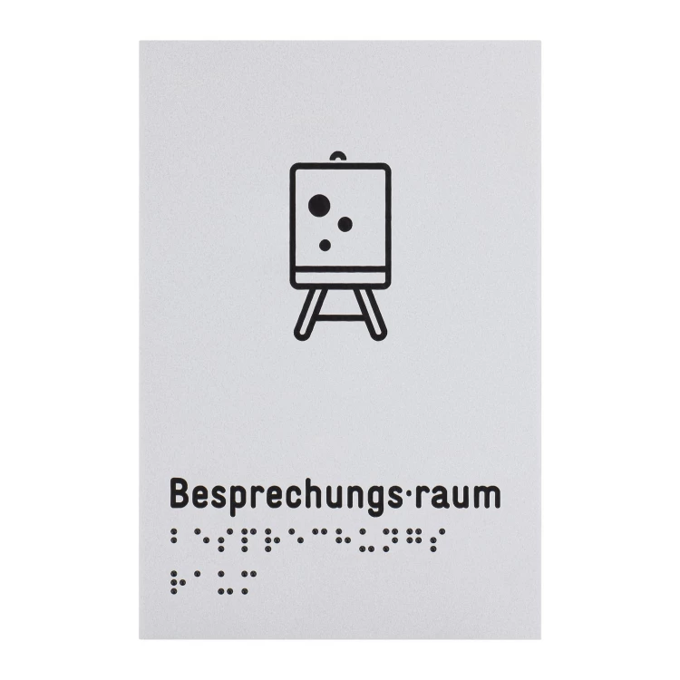 Pictogram and Braille sign - conference room - size 100x150mm - TAB633