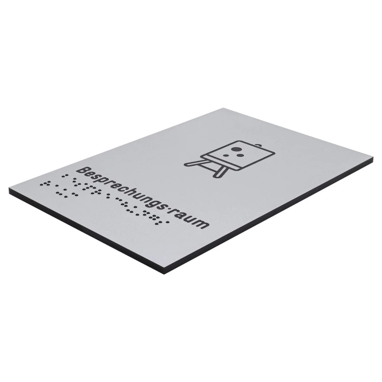 Pictogram and Braille sign - conference room - size 100x150mm - TAB633