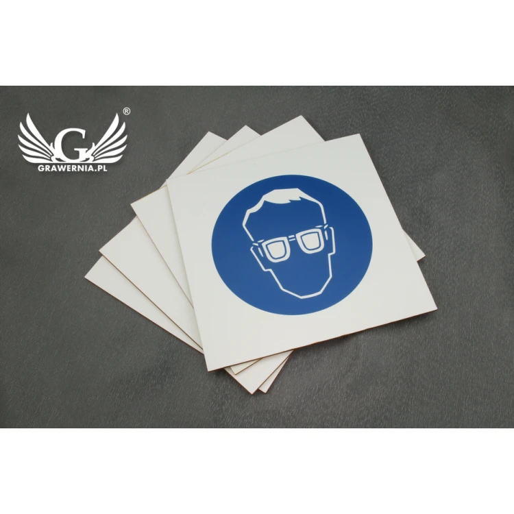 Pictogram plaque - health and safety signage - dimensions 210x210mm - UV print