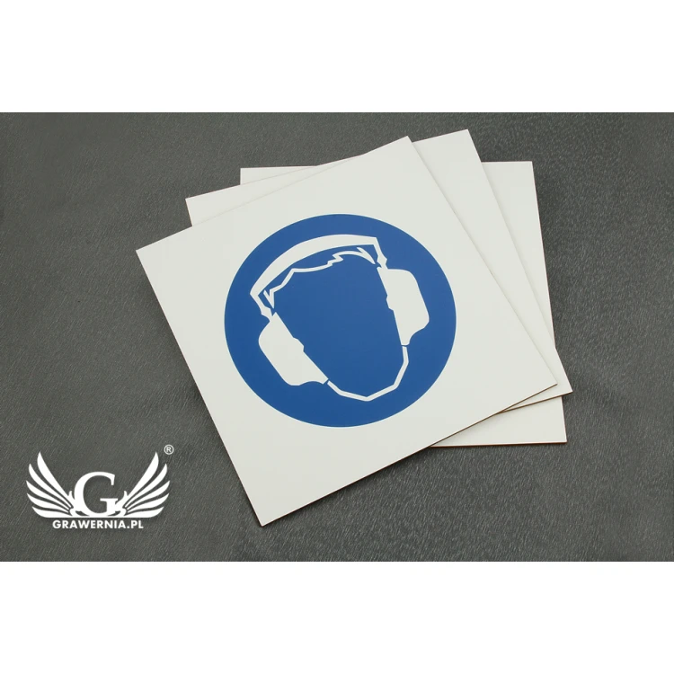 Pictogram plaque - health and safety signage - dimensions 210x210mm - UV print