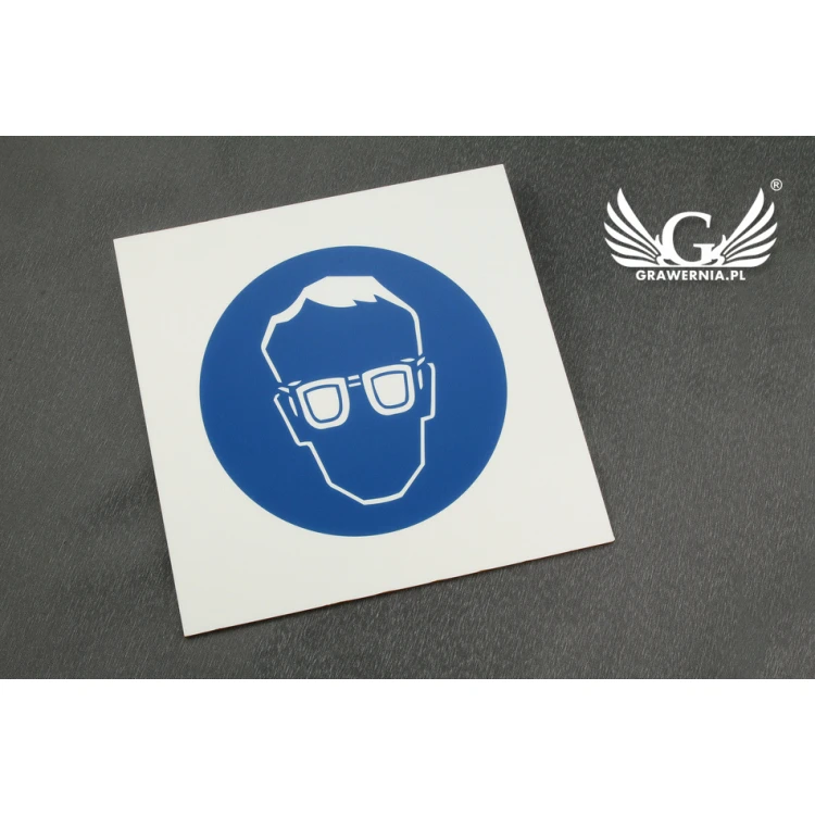 Pictogram plaque - health and safety signage - dimensions 210x210mm - UV print