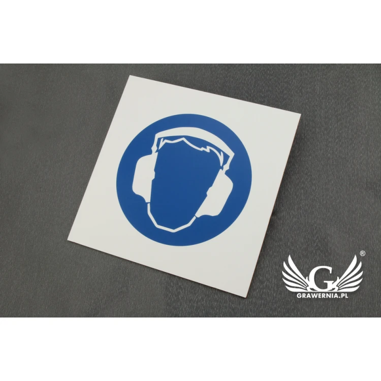 Pictogram plaque - health and safety signage - dimensions 210x210mm - UV print