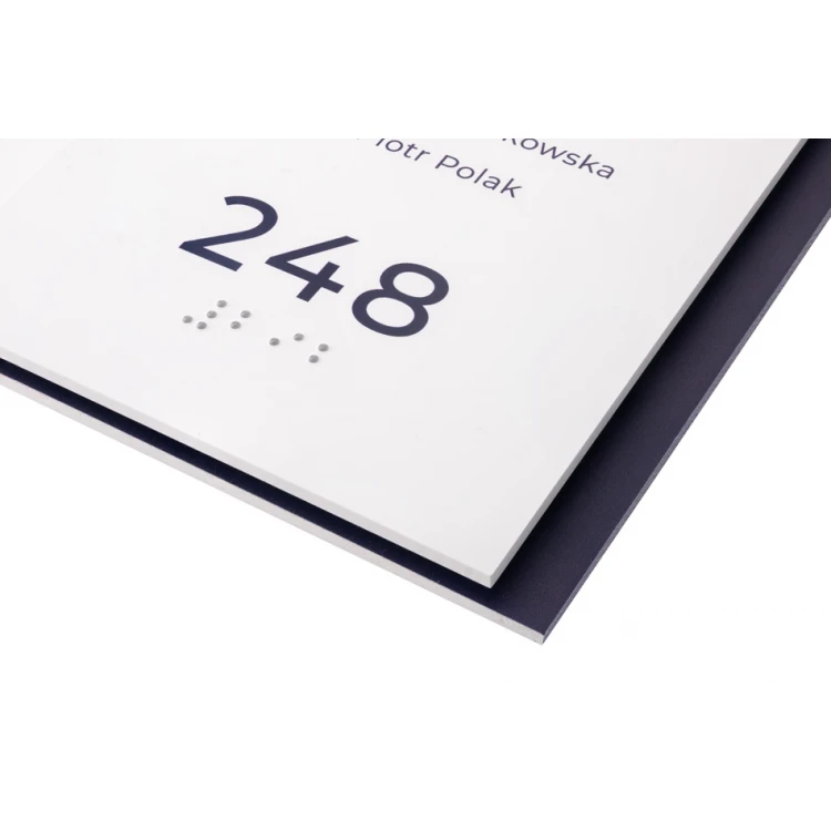 Women's or Men's Toilet - Braille Script Sign - Size 75x120mm - Hard PVC - MAREN -TAB302