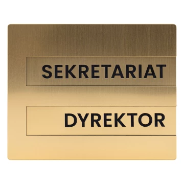 Plaque with exchangeable content - size 148x120 mm - TAB673