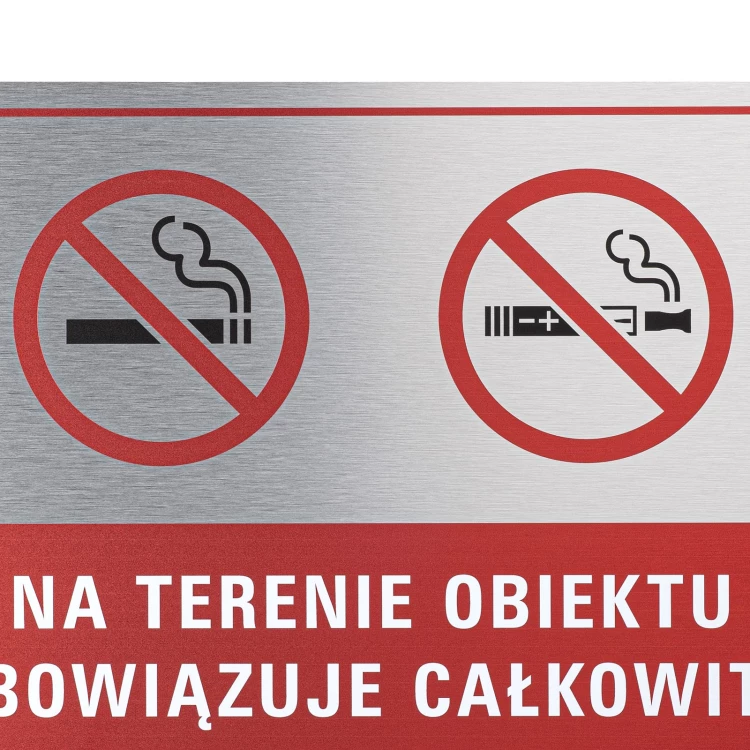 No-smoking sign - UV print - brushed dibond - size 410x297mm - Z023