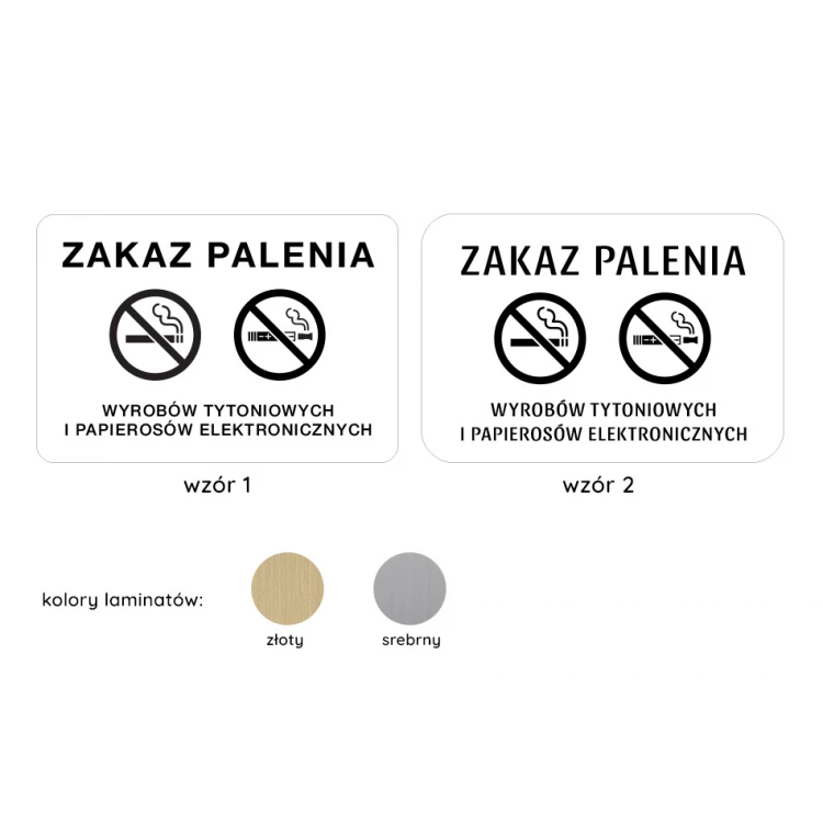 No Smoking Sign - size 16x11cm - Z009
